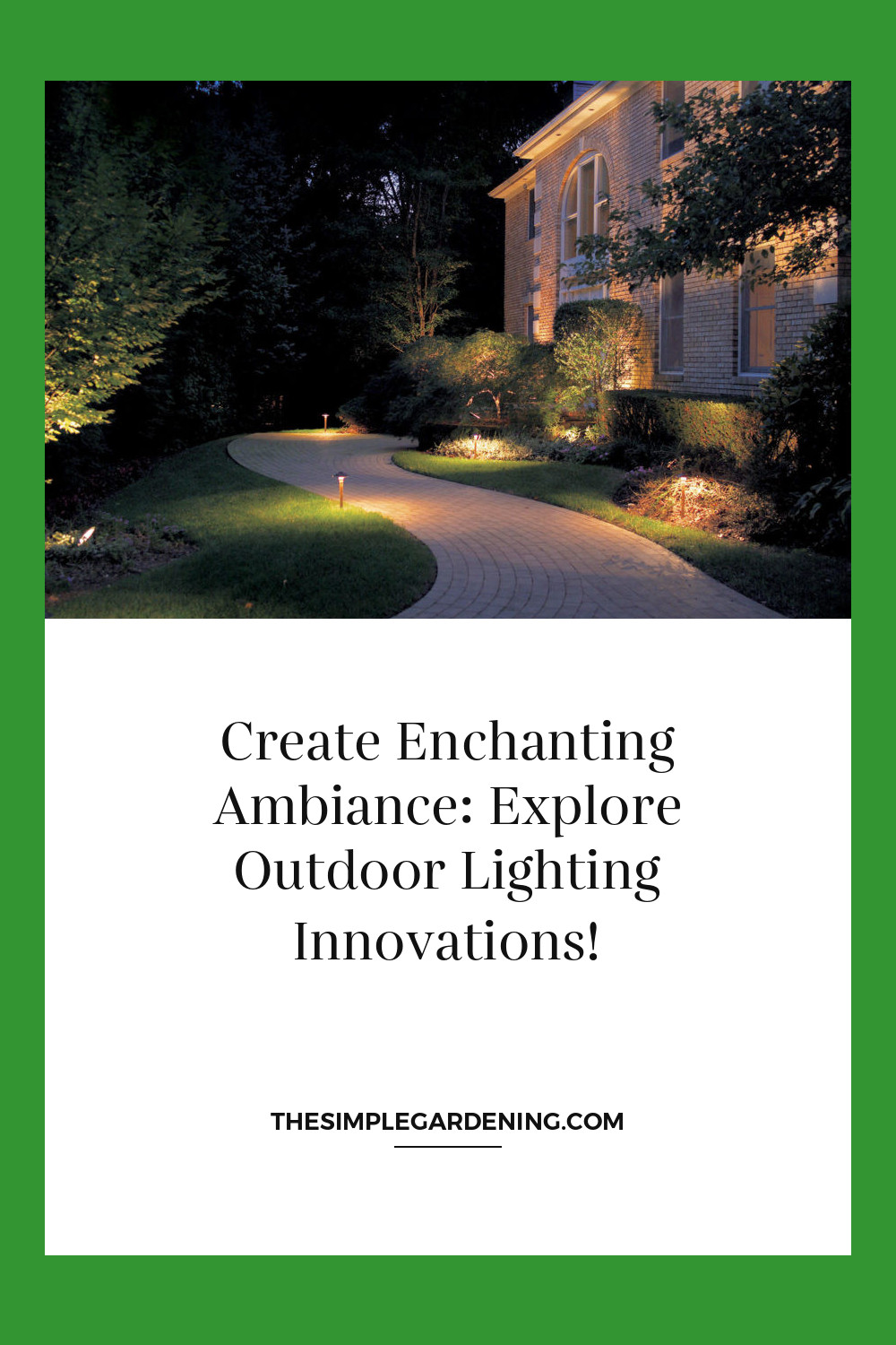 Create Enchanting Ambiance: Explore Outdoor Lighting Innovations!